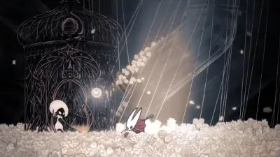 Hanging cages in the Hunter's March hunting grounds