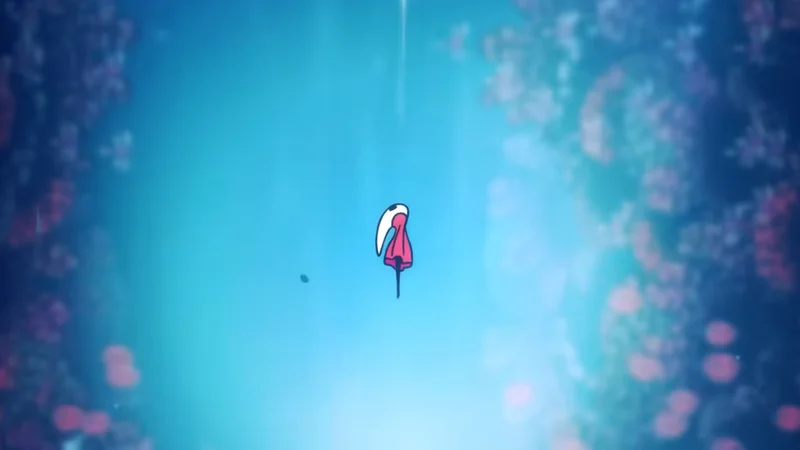 The Abyss below Pharloom, where Act 3 takes place — official trailer footage (Team Cherry)