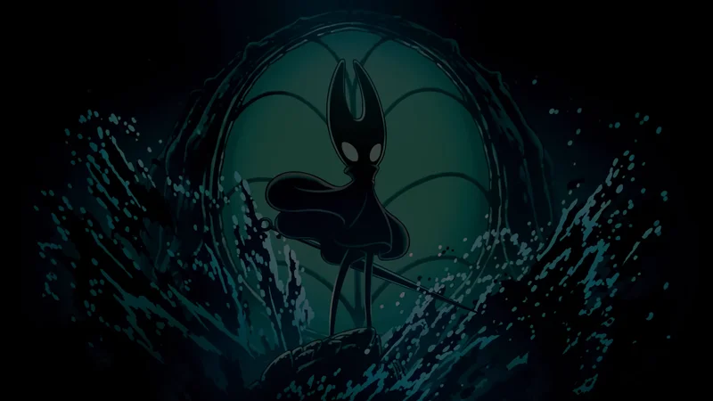 A silhouette at the sea’s edge from the Sea of Sorrow teaser — official footage (Team Cherry)